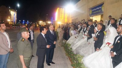 المنطقة الجنوبية العسكرية تنظم حفل زفاف جماعي لعدد من الأسر الأكثر احتياجًا 
