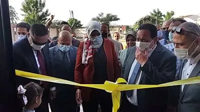 افتتاح مدرسة للتعليم الأساسى بمنية النصر في الدقهلية (صور)