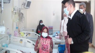 مديرية أمن أسيوط تنظم زيارة لأحد مستشفيات الأطفال