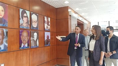 جولة لوزيرة الهجرة في متحف أعلام الدقهلية (صور)