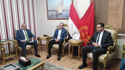 نائب محافظ بورسعيد يلتقى ممثلى جمعية رجال الأعمال المصريين