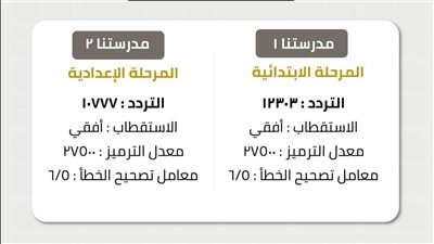 التربية والتعليم تعلن عن ترددات جديدة لقناة مدرستنا 