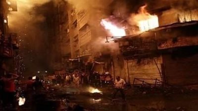 إخماد حريق اندلع في محل تجاري بالعمرانية