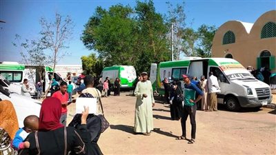 صحة أسوان تقدم الكشف الطبي لـ1498 مواطنا في أبو سمبل