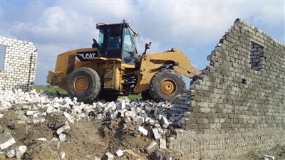 استمرار حملات إزالة التعديات بجنوب بورسعيد