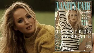 جينفر لورانس تزين غلاف مجلة  Vanity Fair بعددها الجديد