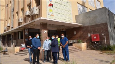 نائب محافظ بني سويف يزور مستشفى الصدر لمتابعة تطويرها (صور)