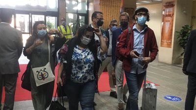 مطار الأقصر يواصل استقبال الوفود المشاركة فى حفل افتتاح طريق الكباش (صور) 