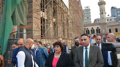 وزيرة الثقافة ومحافظ الدقهلية يتفقدان أعمال التطوير لمبنى أوبرا المنصورة