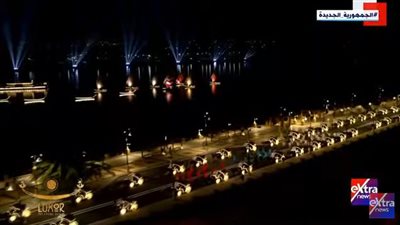 عربات الحنطور تزين ميادين الأقصر باحتفالية طريق الكباش