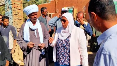  نائب محافظ أسوان تتفقد قرى غرب النيل المتضررة من السيول