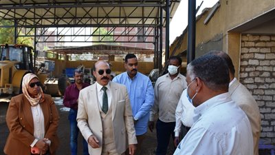 محافظ أسوان يتابع أعمال النظافة والتطوير والتجميل والرصف خلال جولاته الميدانية 