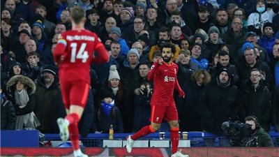 أهداف مباراة ليفربول وإيفرتون في الدوري الإنجليزي.. صلاح ينفجر ويهز الشباك