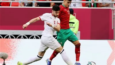 المغرب ينهي الشوط الأول متقدمًا على الأردن بثلاثية 