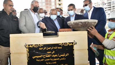 وضع حجر الأساس لإنشاء مجمع إداري وطبي بطنطا (صور)