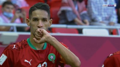 بدر بانون يسجل هدف المغرب الثاني في شباك الأردن من صناعة وليد أزارو 