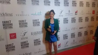 رنا رئيس على جائزة أفضل فنانة صاعدة ضمن فعاليات مهرجان Cairo wedding festival