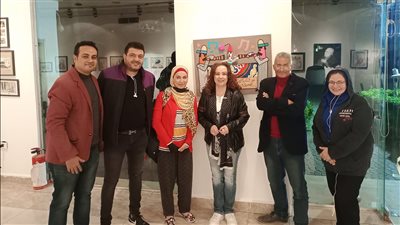  حنان شوقي فى عيد الكاريكاتير الأول بمتحف محمود مختار (صور) 