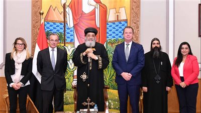 البابا تواضروس يستقبل وفدا من البرلمان الأوروبي