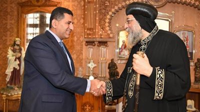 البابا تواضروس يستقبل سفير مصر في صربيا