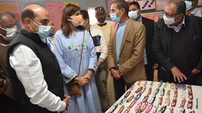  تفاصيل زيارة وزيرة الهجرة بمركز نصر النوبة