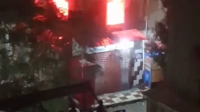 حريق هائل فى شقتين بمساكن السلخانة بالفيوم