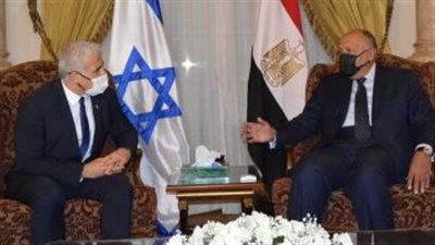 سامح شكرى يستقبل وزير خارجية إسرائيل لبحث إحياء مسار السلام