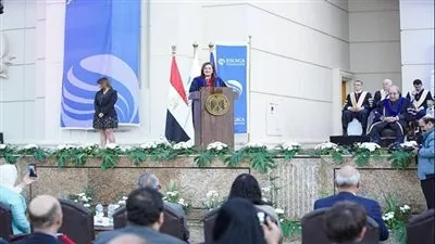 وزيرة التخطيط تشهد حفل تخريج الدفعات من الثالثة للسابعة ببرنامج ماجستير إدارة الأعمال بجامعة اسلسكا