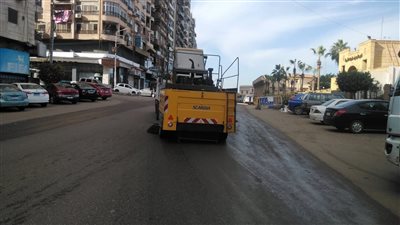 حملة مكبرة لرفع الأتربة بالشوارع والميادين الرئيسية ترفع 20 طنا بالدقهلية (صور)