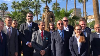 تفاصيل عرض تمثال الكاتب الروسي ميخائيل شولوخوف أمام استاد الإسكندرية (صور)