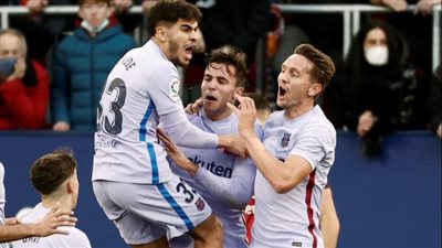 أهداف مباراة برشلونة وأوساسونا اليوم في الدوري الإسباني