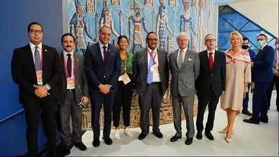 الجناح المصري بإكسبو 2020 دبي يستقبل ملك السويد