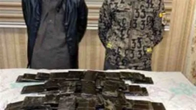 ضبط شخصين بحوزتهما 10 كيلو من مخدر الحشيش فى مطروح