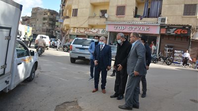 محافظ القليوبية يتابع أعمال رفع تراكمات مياه الأمطار