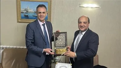 رئيس الاولمبية الجزائرية يستقبل رئيس الأفريقي للجمباز 