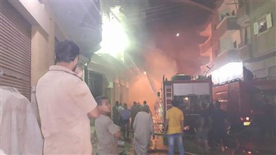 إخماد حرق منزل بقرية 