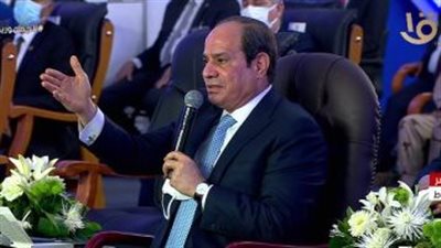 السيسي: دعم مشاركة القطاع الخاص بكافة المجالات توجه دولة (فيديو)