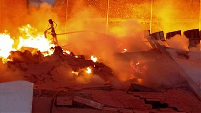 اشتعال النيران في أتوبيس نقل في بشتيل.. والحماية المدنية تنتقل