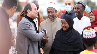 شاهد.. تفاصيل زيارة الرئيس السيسي لقرية غرب سهيل بأسوان