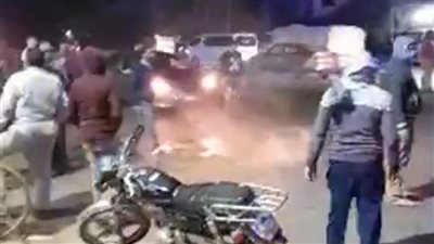 مصرع شاب بالطريق الدائري عند مدخل إبشواي في الفيوم