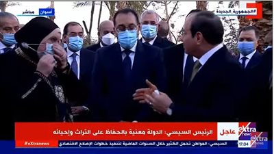  السيسي يُخصص 2 مليون جنيه لصالح مشروع إحياء التراث 