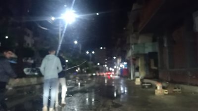 سقوط أمطار غزيرة على معظم الأنحاء في الإسكندرية
