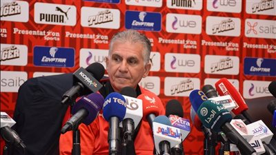 صور المؤتمر الصحفي لمدرب المنتخب كارلوس كيروش بكاميرا الفجر الرياضي