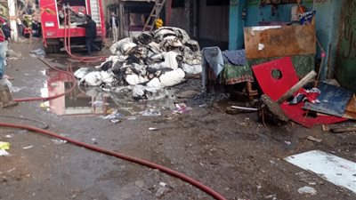 إصابة شخصين في حريق اندلع بمصنع أقمشة بشبرا الخيمة