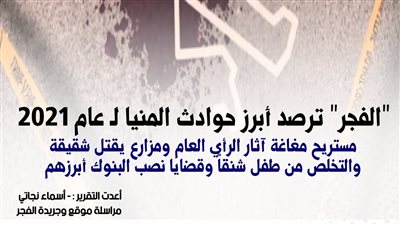  مستريح أثار الرأي العام ومزارع يقتل شقيقه.. تعرف على أبرز حوادث المنيا خلال 2021 