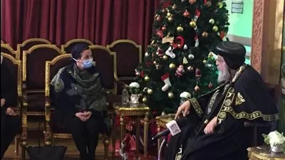 وزيرة البيئة تهنئ البابا تواضروس بعيد الميلاد المجيد