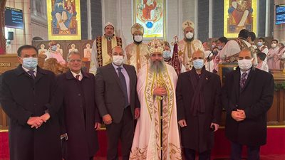 بالصور.. الجالية المصرية بفرنسا تحتفل بعيد الميلاد المجيد