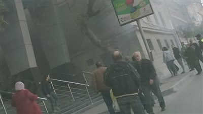 حريق هائل فى شارع قصر العينى (صور)