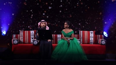 داليا مبارك وفؤاد عبدالواحد ينثران الفرح في 