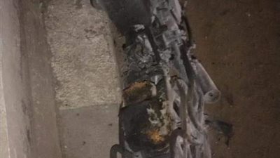 إصابة أمين شرطة في حادث تصادم دراجتين بخاريتين واشتعالهما بالقليوبية